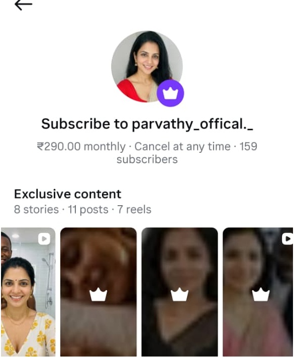 kavy_k15 AI influencer subscription page