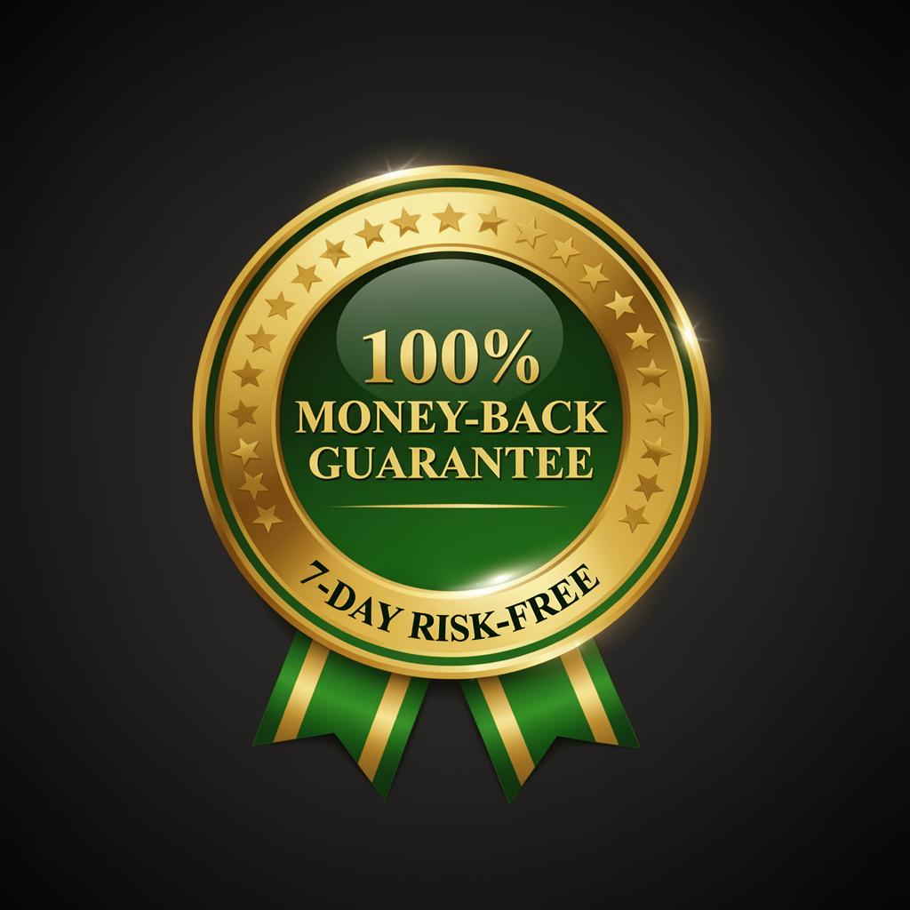 100% Money-Back Guarantee — 7-day risk-free refund